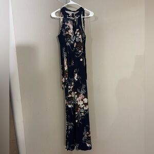 Floral Halter Jumpsuit